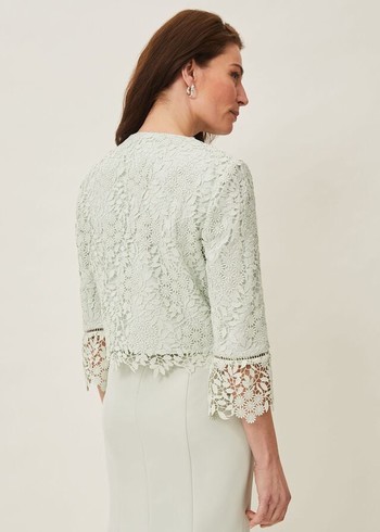 Phase Eight Georgia Lace Jackets Green Canada | RAWCDV-312